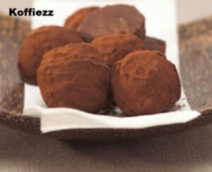 Chocolade truffels met koffie