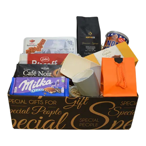 Relatiepakket `Koffie` Boordevol gevuld voor een speciaal koffiemoment